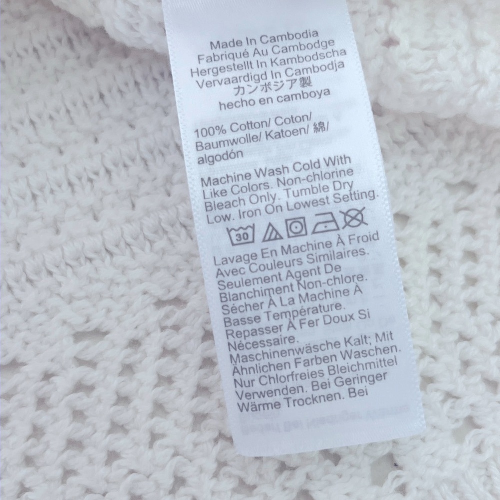 NWT J Crew Crochet sweater-tank Womens Small White - Picture 8 of 9